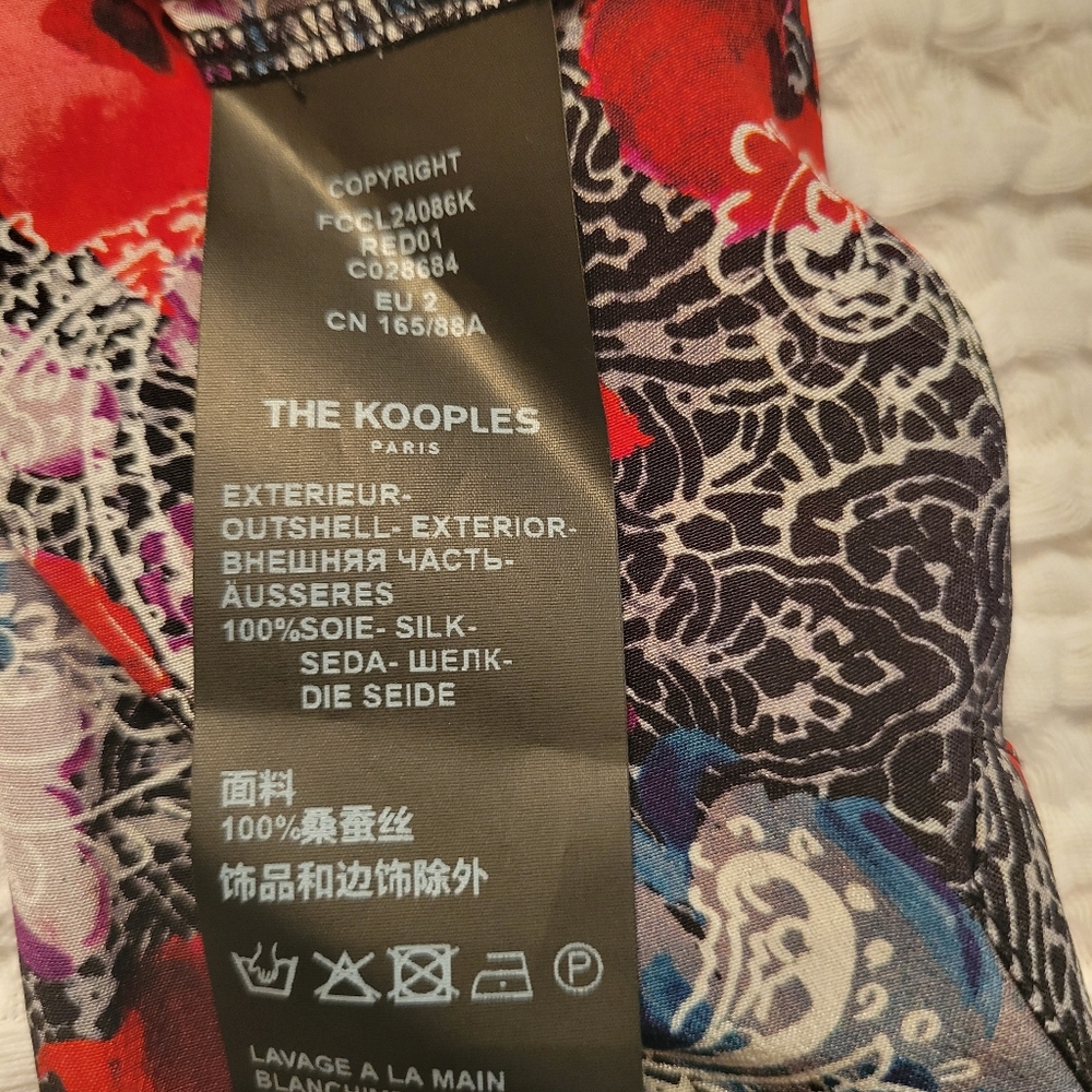 The Kooples Floral Paisley Long Sleeve Button-Up Shirt - Picture 10 of 12